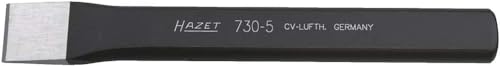 HAZET cincel plano 730-5 I 175 mm I forjado I endurecido en toda su longitud I filo de cincel rectificado I para arranque de material y procesado de una amplia gama de materiales