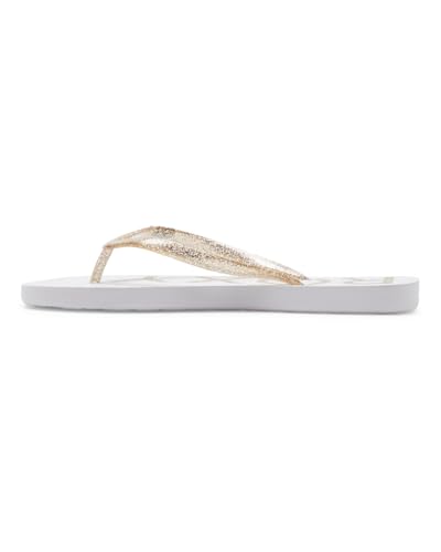 Roxy Sandales Viva Sparkle, pour femme, Blanc/champagne, 37 EU