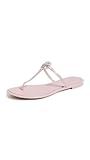 Tory Burch Women's Mini Miller Jelly Sandals, Meadowsweet/Silver, 9 Medium US