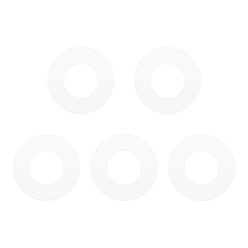 stonylab Guarnizioni in Silicone, 5pk Trasparente Guarnizione O-ring Guarnizione in Silicone con 15 mm ID e 30 mm OD per Accessori per Celle Elettrochimiche da Laboratorio