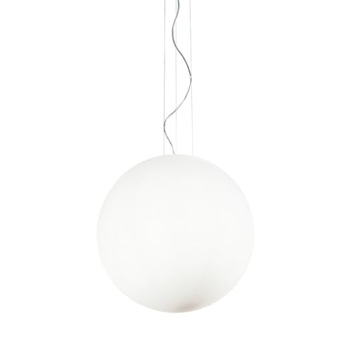 Suspension E27 Ideal Lux Mapa SP1 D50 lustre boule blanc salon chambre