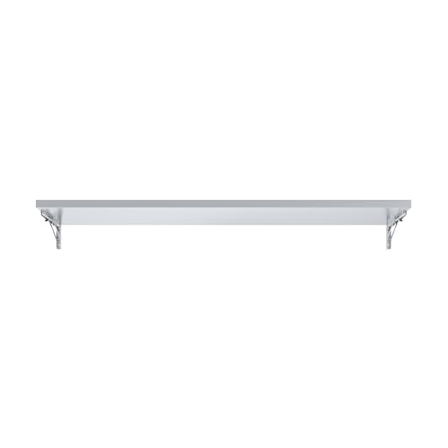 Image of AmGood Stainless Steel Folding Wall Shelf 12 in. x 72 in. NSF | Concession Stand, Food Truck, Kitchen, Restaurant, Garage, Laundry, Utility Room