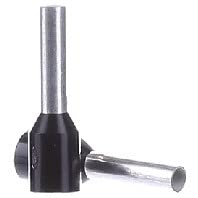 1.5 SQ. MM, Insulated cable end-sleeve Boot Lug Pin type according to DIN with Easy-Entry Pack of 100
