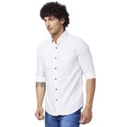 Image of Spykar Men's Regular Fit N /A Full Sleeve Printed Casual Shirts