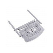 Bottom view of Mercury MW3030R router showing ventilation holes and product label.