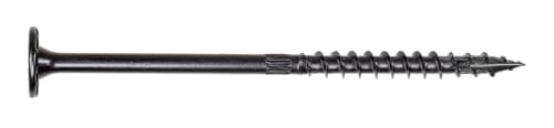 Simpson Strong-Tie SDWS22512DBB-R50 Tornillos Tirafondo para Madera, 0.220 x 5.5 pulgadas, Recubrimiento Doble Barrera, Cabeza Baja, Punta Diente de Sierra Negra (Pack de 50) miniatura 2