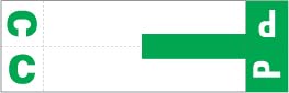 Doctor Stuff - File Folder Labels, Alphabet Letters, C/P, Compatible with Smead NCC - SNCC Series Alpha Stickers Dark Green, 1-5/32" x 3-5/8, 100/Package
