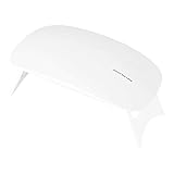 OcioDual Mini Lampara de Uñas 6W Tecnologia LED Secador para Unas de Gel Manicura Nail Art 2 Ajustes de Tiempo 45s y 60s Blanca