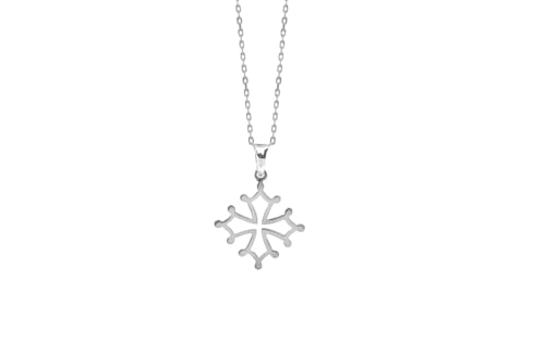 TALISMAN JEWELLERY Pendentif en Argent 925 - Croix Occitane/Croix de Toulouse (13 MM)