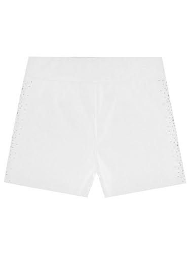 Girls Shiny Dance Shorts Gymnastics Athletic Shorts Rhinestone Sparkly Tumbling Bottoms Short Leggings4