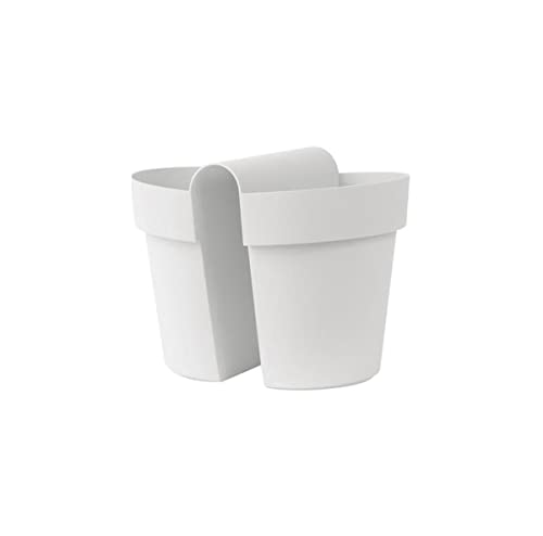 EURO3PLAST Balconiera BE-UP Vaso 33X25 H25 Bianco Ottico