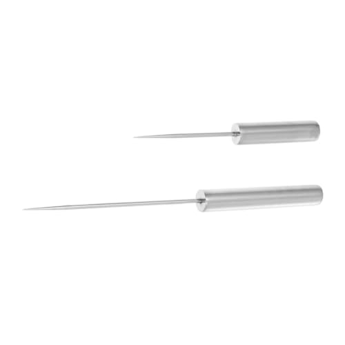 Outils à glace en acier pour écraser et ciseler le bloc de glace en cuisine - Lot de 2 pièces