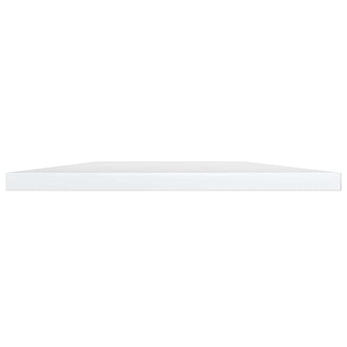 (Fast Delivery)Can Be Used With Floating Shelf Shelf Bracket, Floating Shelves Shelf Brackets, Industrial Pipe Shelf Diy Bookshelf Bookshelf Boards 8 Pcs High Gloss White 23.6"X7.9"X0.6" Chipboard #TOP2