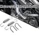 Auspuff Federn,Auspuff Feder,Motorrad Auspuffrohr Drehfeder,2 Stücke 65Mm Edelstahl Drehbare Montage Auspuff Federn Motorrad Auspuff Verbindungsrohr Federn Mit Fedea Für Motorrad Roller