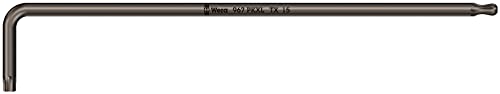 Wera 05024464001 967 PKXL Torx Laser Long L-Key, Black, TX 15 x 123 mm