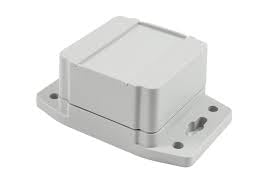 1555B2F22GY, Watertight Plastic Enclosure, Polycarbonate,Flanged,Grey, 2.56Lx2.56Wx1.67H