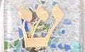 Mezuzah Case for The Jewish Home Fused Glass Designed with Fiesta Wedding Glass Tube Fits a 10 Centimeter Scroll