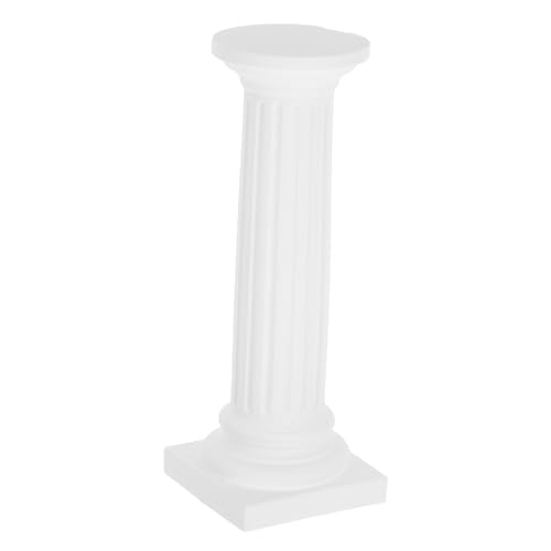 ROMISBABA Roman Column Model Decorative Greek Pillar Statue for Entryway Table Ornament Home and Office Art Sculpture with Delicate Texture and Versatile Classic Design