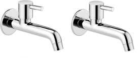 Alturas Turbo Brass Long Body Bib Cock Tap with Wall Flange- Set of 2