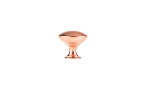 Image of Richelieu Hardware BP9041192 Copperfield Collection 1 3 /16-inch (30 mm) Rose Gold Functional Cabinet and Drawer Mushroom Knob for Kitchen, Bathroom, and Furniture