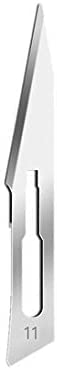 Image secondaire de ABMRO 100 Pièces Stérile #11 Lames Chirurgicales Médicales Lame De Rasoir Pour Dentaire, Dermaplaning, Dissection, Podiatrie, To
