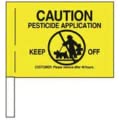 Marking Flag, Yellow, Pesticide, Vinyl, PK50