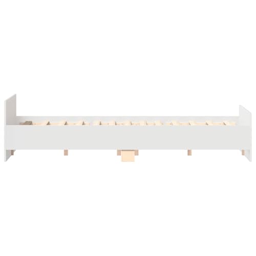 Miniatura 6 de Vidaxl Estructura De Cama Con Cabecero Piecero Blanco 200x200 Cm