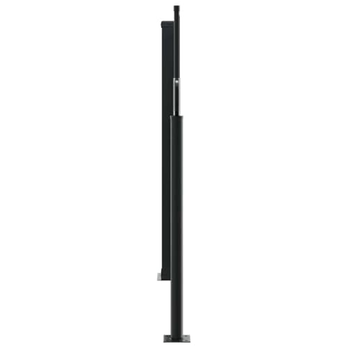 Toldo lateral extensible para jardín negro separador de ambientes para cenas en la terraza 5