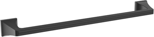 Image of Amerock Mulholland 18 inch Matte Black Towel Bar