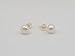 18K Cultured Pearl Earrings, Size of Pearls 6-6.5mm, High Luster & Round Shape, 18K Gold-Plated 925 Silver