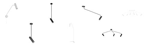 Deckenlampe Schwarz, Modern, Mit Verstellbarem Schirm – GU10, Max. 35 Watt