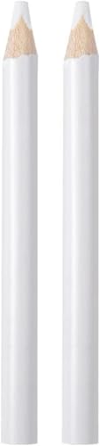 2 Pieces White Nail Pencil Nail Whitening Pencils French Art Manicure Pen DIY Dot Line Pattern Nail Art Supplies Nail Design
