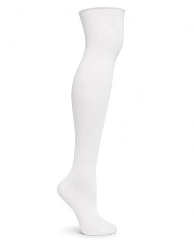 Image of Ozone Pima Cotton Roll Top Basics, Luxury Cotton Thigh High Socks Women
