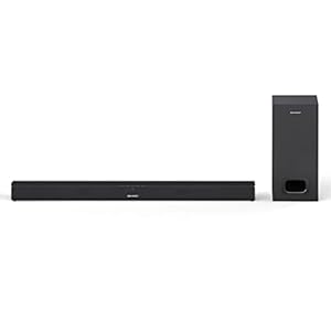 Sharp HT-SBW 110 Slim Soundbar System (HDMI ARC/CEC, Digital Optical Audio, AUX, 80 cm), Zwart