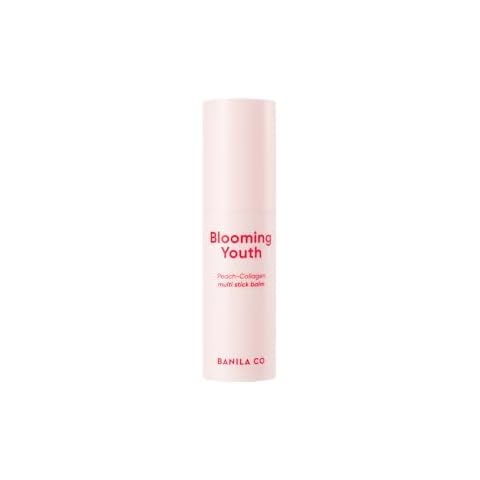BANILA CO Blooming Youth Multi-balm Stick for hydration on the go - Wears beautifully under or over make-up - Made with Peach Collagen and Hylauronic Acid Cover