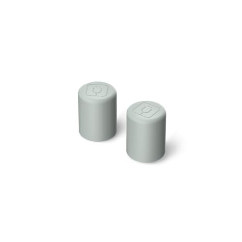 Image of BrüMate Magnetic Straw Caps | Silicone Straw Topper 2-pack | Dust & Dirt Resistant | Compatible with All Era and Resa Tumblers (Sage)