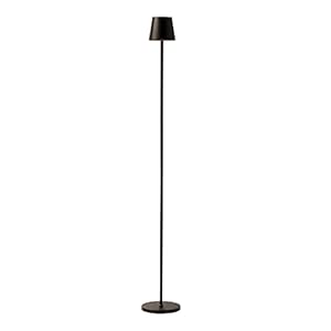 O’Bright Sandy- Cordless LED Floor Lamp for Outdoor/Indoor, Rechargeable, Water Resistant, Dimmable, Carry Light, Adjustable Height Stand Lamp for Patio, Living Room, Bedside, Table Night Lamp, Black