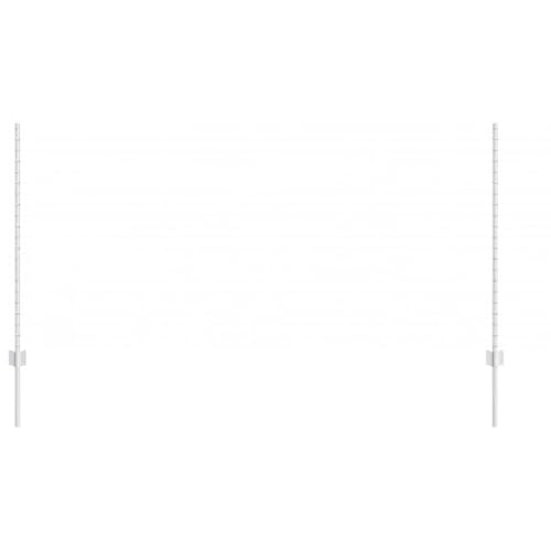 vidaXL Zaunpfosten 22 pcs Silber 160 cm Stahl, Garten- und Terrassenpfosten, moderne Stahlzäune für Außenbereiche, haltbar für Heimprojekte