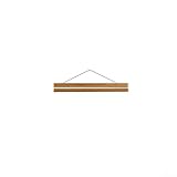 Gruccia in legno di teak per poster, dipinti e supporti stampati, dal design funzionale ed elegante (41 cm)