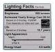 Lighting Facts label for EcoSmart LED Bulb