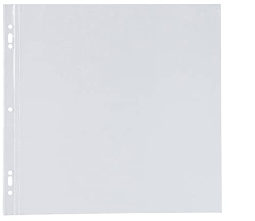 Samsill Scrapbook Refill Pages 12 x 12 Inches 30 Pack Super Heavyweight Clear Fits Post Bound and 3 Ring Albums Archival Safe Top Loading Paper Inserts Not Included