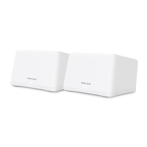 Mercusys Halo H47BE(2-pack) Sistema Mesh Wi-Fi 7, Tri-Band fino a 9.3 Gbps, Banda 6GHz, 3 Porte...