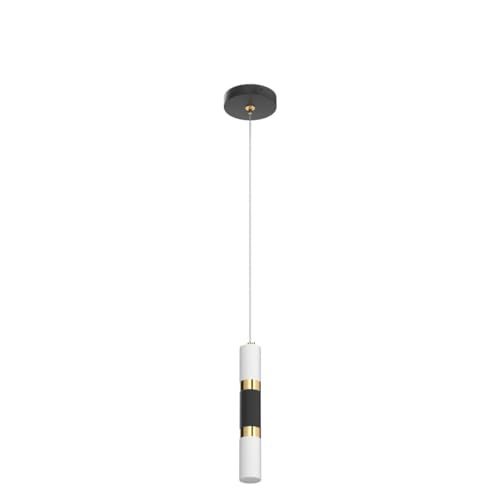 Image of Modern Kitchen Island Light Fixture Dimmable LED Black Mini Pendant Light Bedroom Bedside Table Black Gold Small Pendant Lighting (1-Pack)