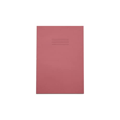 Rhino A4 Exercise Books, 80-Page / 8mm Lined with Margin Paper Notebook, 1-Pack, Office & School Stationery Supplies, Pink