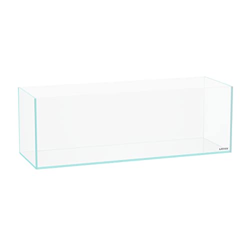 Image of LANDEN 60L 5.8 Gal Rimless Low Iron Aquarium Long Fish Tank,Bookshelf Aquarium,W23.6xD7.87xH7.87 in(60x20x20cm) 5mm Thickness with Black Nano Foam Leveling mat Included