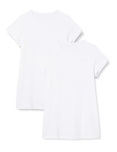 Vestido camisero FM London para mujer (paquete de 2) | Vestido camisero suave para mujer confeccionado con 100% algodón | Vestidos de verano ligeros para mujer del Reino Unido