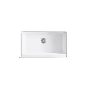 Kohler 6546 0 Dickinson 33 x 19 916 x 8 58 undermount single bowl farmhouse kitchen sink