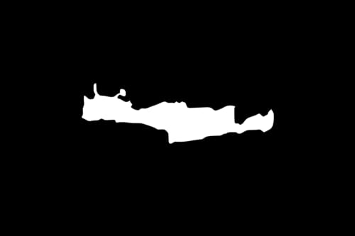 Drapeau Crète noir grand format résistant aux UV pour mur et mât