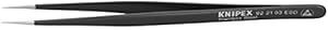 Knipex Edelstahl-Greifpinzette Nadelspitze ESD