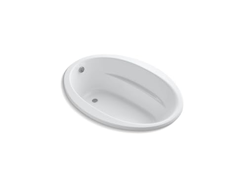 Kohler K-1163-0 5 ft. Drop-In/Undermount Oval Tub w/Reversible Drain White